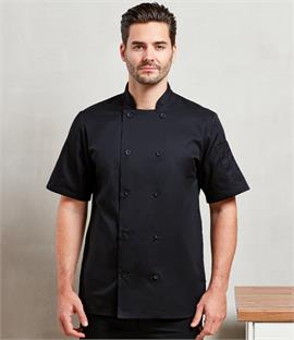 Premier Short Sleeve Chefs Jacket